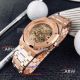 Perfect Replica Audemars Piguet Royal Oak Rose Gold Brown Skeleton Dial Watches (6)_th.jpg